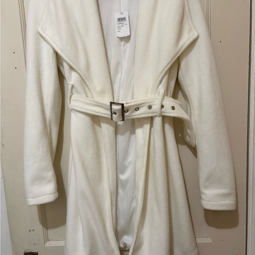 Windsor White Belted Coat